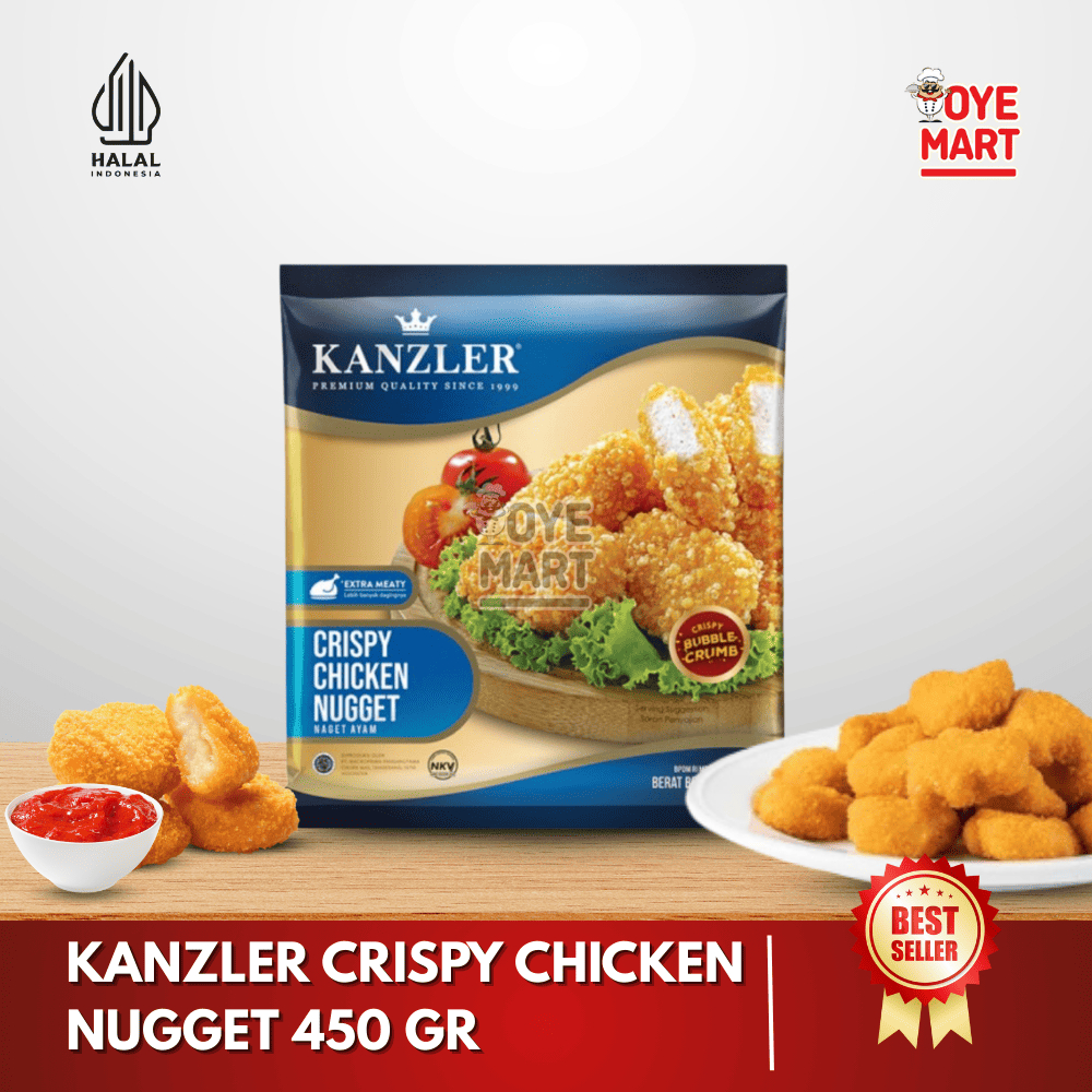 

KANZLER CRISPY CHICKEN NUGGET 450GR / NUGGET AYAM RENYAH