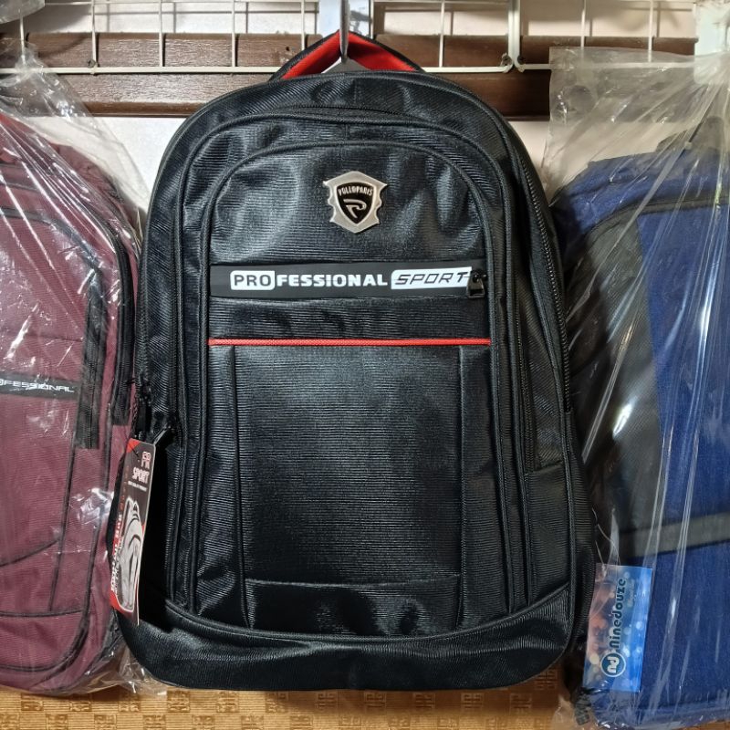 Tas Ransel Backpack Hitam Pollo Paris Tas Sekolah Anak Laki laki perempuan