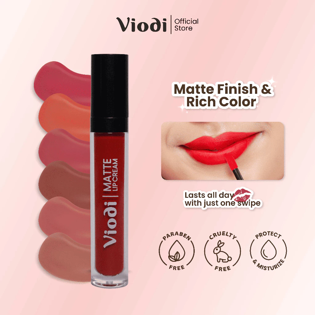 VIODI Matte Lip Cream 4gr - Pigmented Transfer-Proof Lipcream