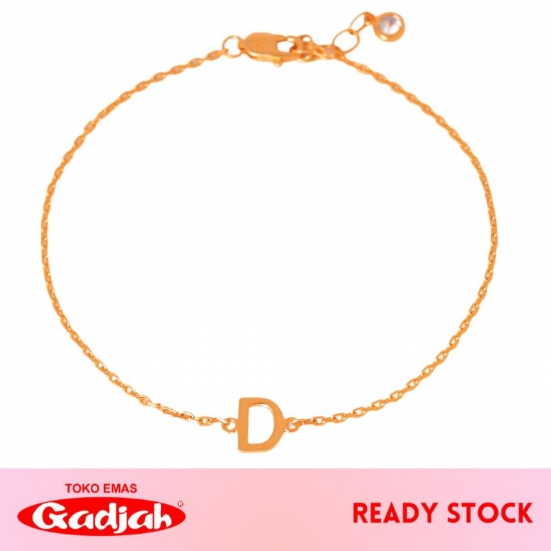 Gelang Emas New Fancy Huruf Balok Imut - Toko Emas Gadjah