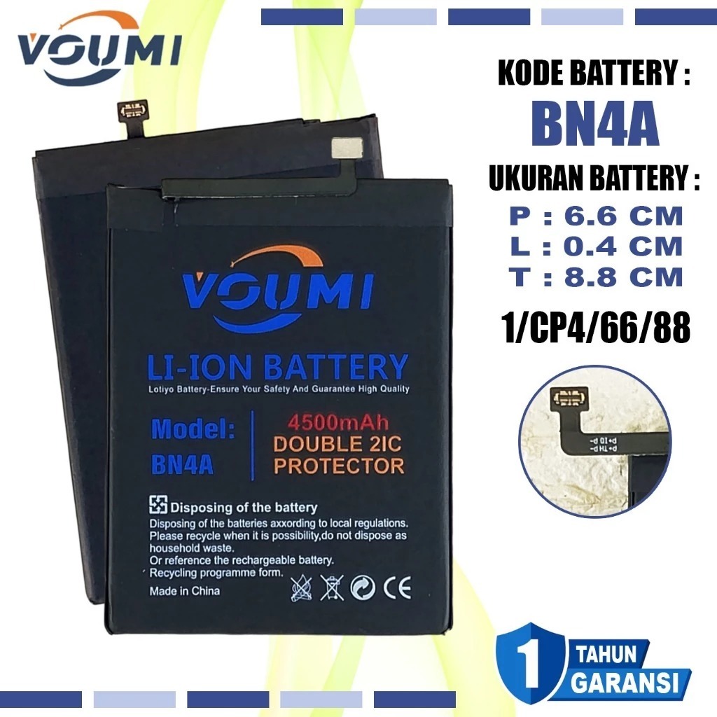 Baterai Original VOUMI Xiaomi Redmi Note 7 / Note 7 Pro BN-4A BN4A BN 4A
