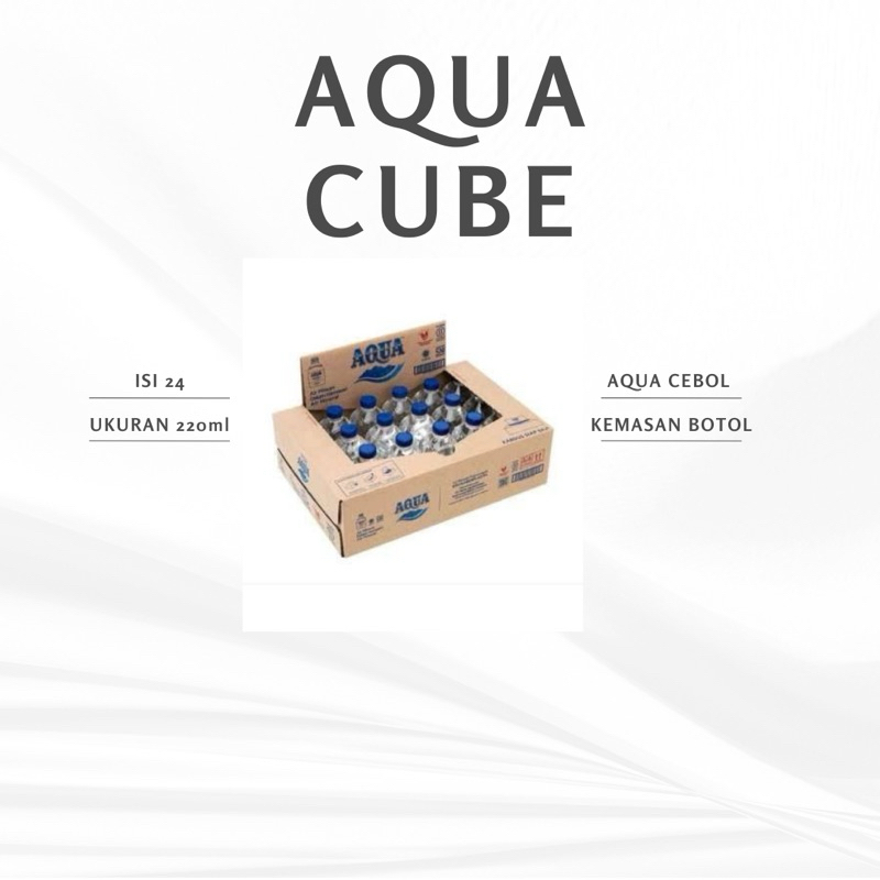 

AQUA CUBE BOTOL DUS 220ml