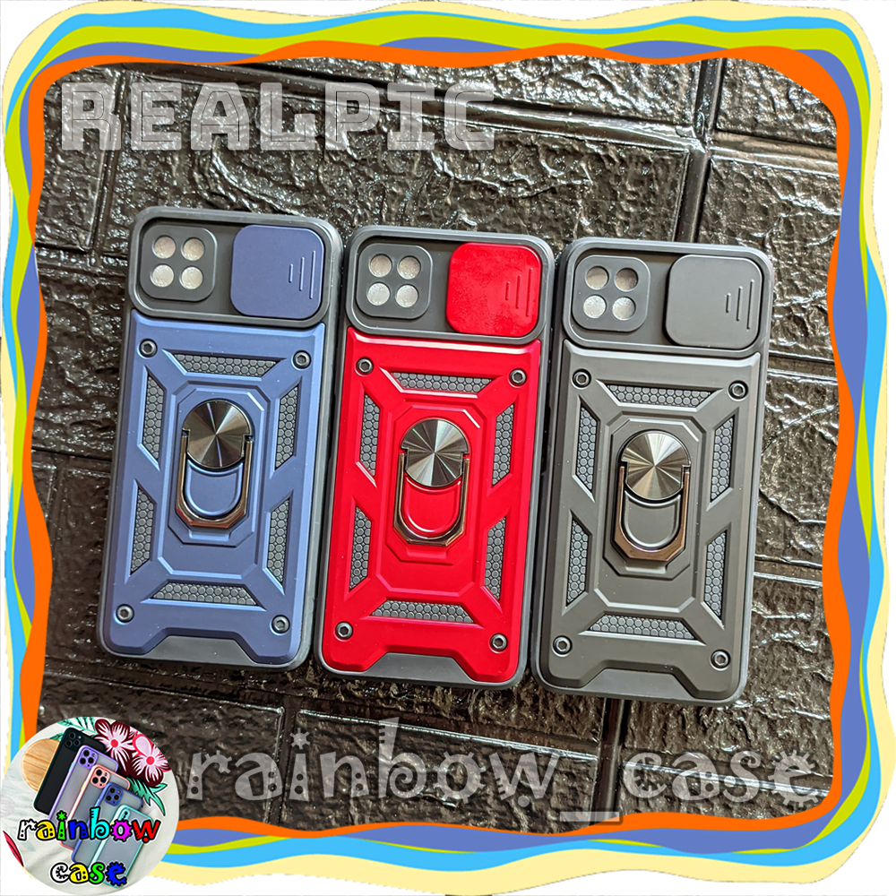 SAMSUNG A22 5G CASE TRANSFORMER 2 IN 1 SLIDE CAMERA RINGSTAND