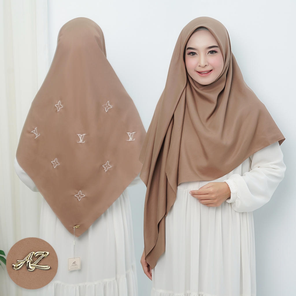 HIJAB VOAL SYARI BORDIR / JILBAB OSKARA SYARI MOTIF TERBARU /KERUDUNG S4 SYARI 130 X130 MOTIF BORDIR