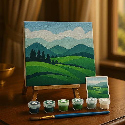 

SFO - DIY Paint By Numbers Kit 1 Set - Sunny Hill A