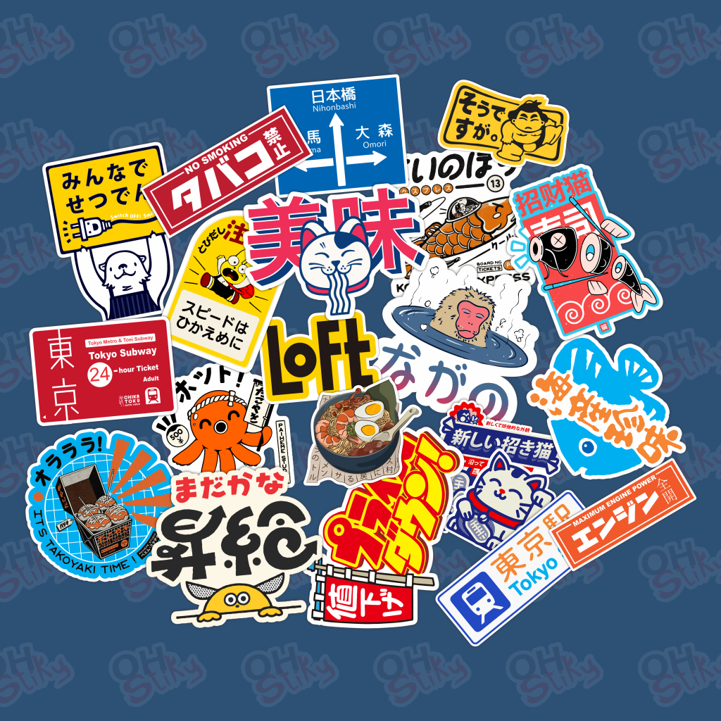 

Stiker sticker Pack JAPAN Style tumblr 20 pcs Stiker case hp laptop helm
