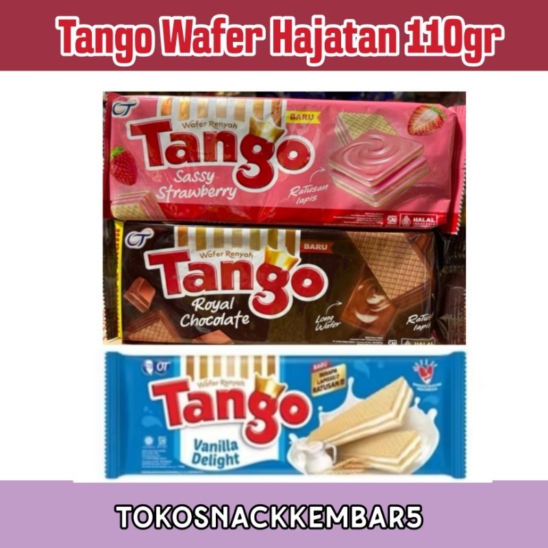 

Tango Wafer 110gr Hajatan Tango Hajatan Chocolate & vanilla