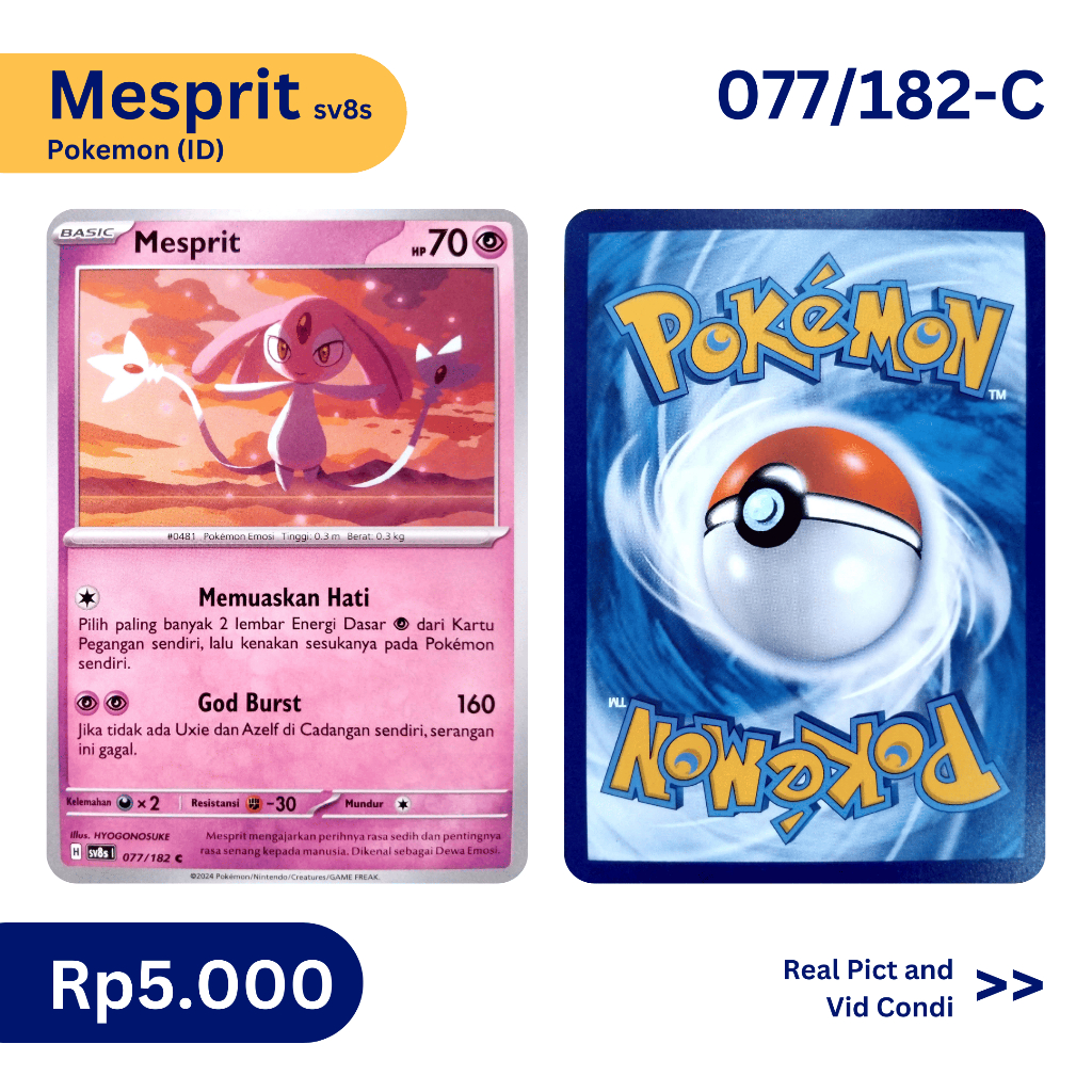 Pokemon (ID) Mesprit-SV8s 077/182-C