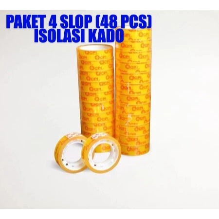 

ATMS- PAKET 4 SLOP ISOLASI KADO (48 PCS). ISOLASI KECIL BENING.