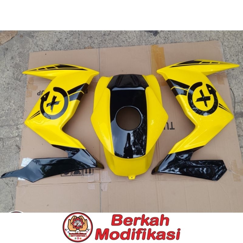 Cover Kondom Tangki Half Fairing Sayap Ninja Z250 PNP Yamaha Byson Karbu 2010-2014