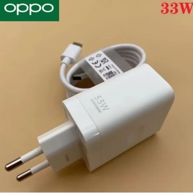 ADAPTER CHARGER 33W OPPO A95 SUPER VOOC ORIGINAL BATOK CASAN ADAPTOR CARGER 33 WATT KABEL DATA