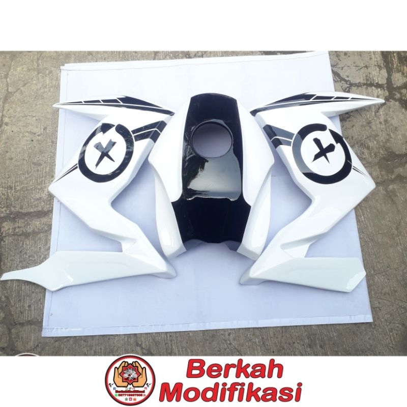 Cover Kondom Tangki Half Fairing Sayap Ninja Z250 PNP Yamaha Byson Karbu 2010-2014