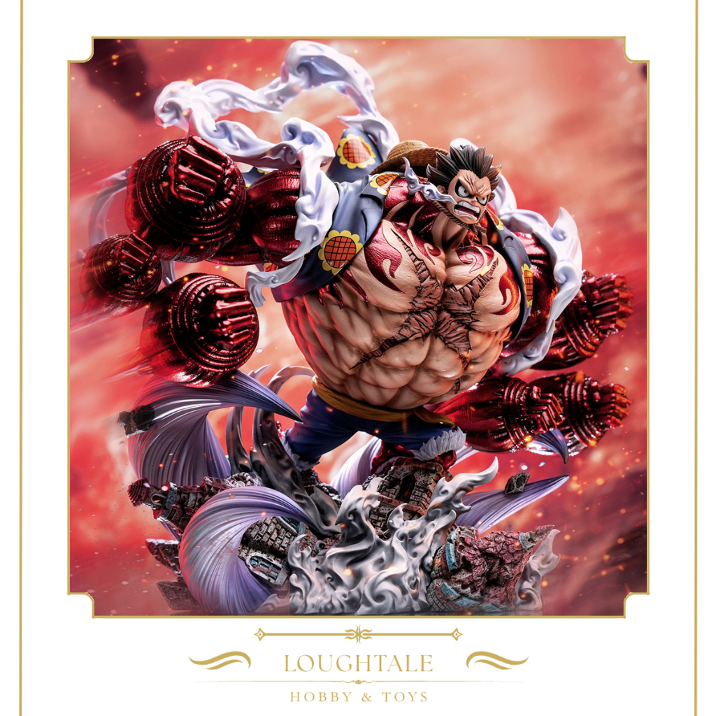 [ Open PO ] One Piece - Luffy Gear 4 Bounce Man Resin Statues Figure by LX Studio