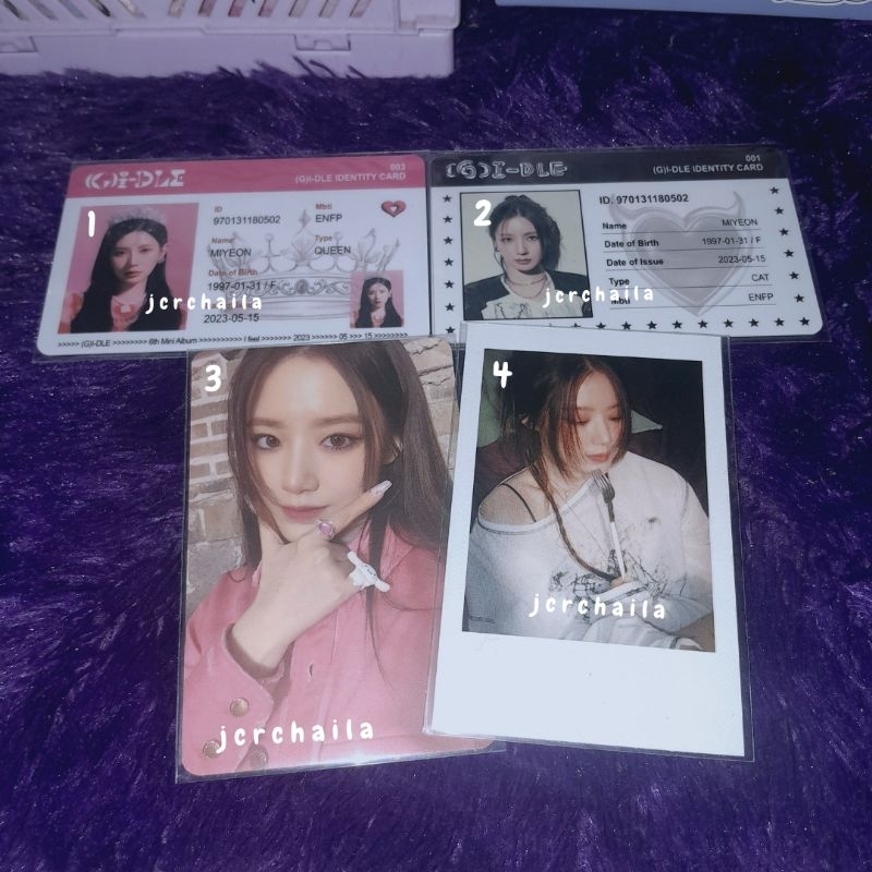 [READY STOCK] PC PHOTOCARD MIYEON SHUHUA GIDLE (G)I-dle I FELL QUEENCARD