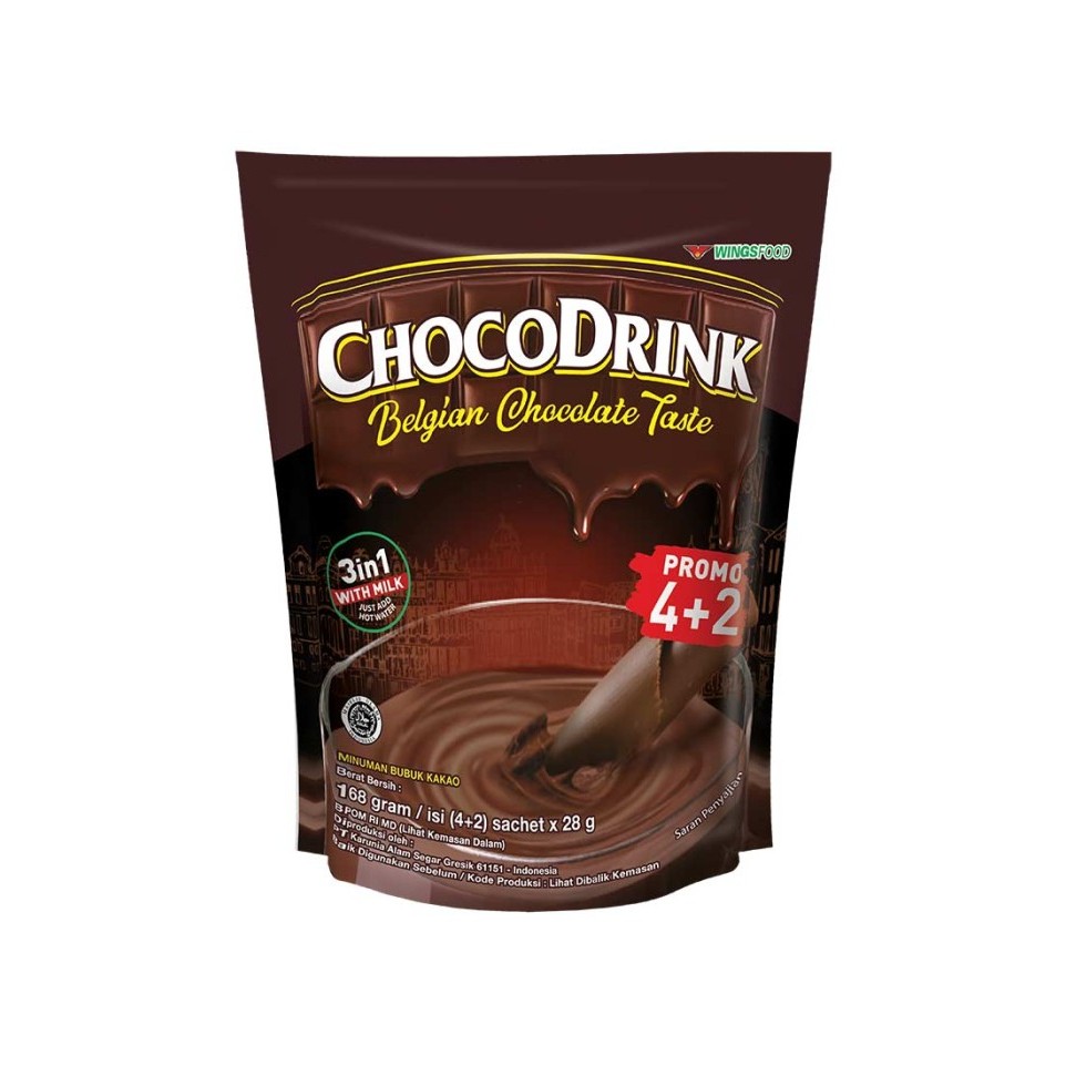 

Minuman Serbuk Cokelat Chocodrink Belgian Chocolate ( Isi 1 Sachet )