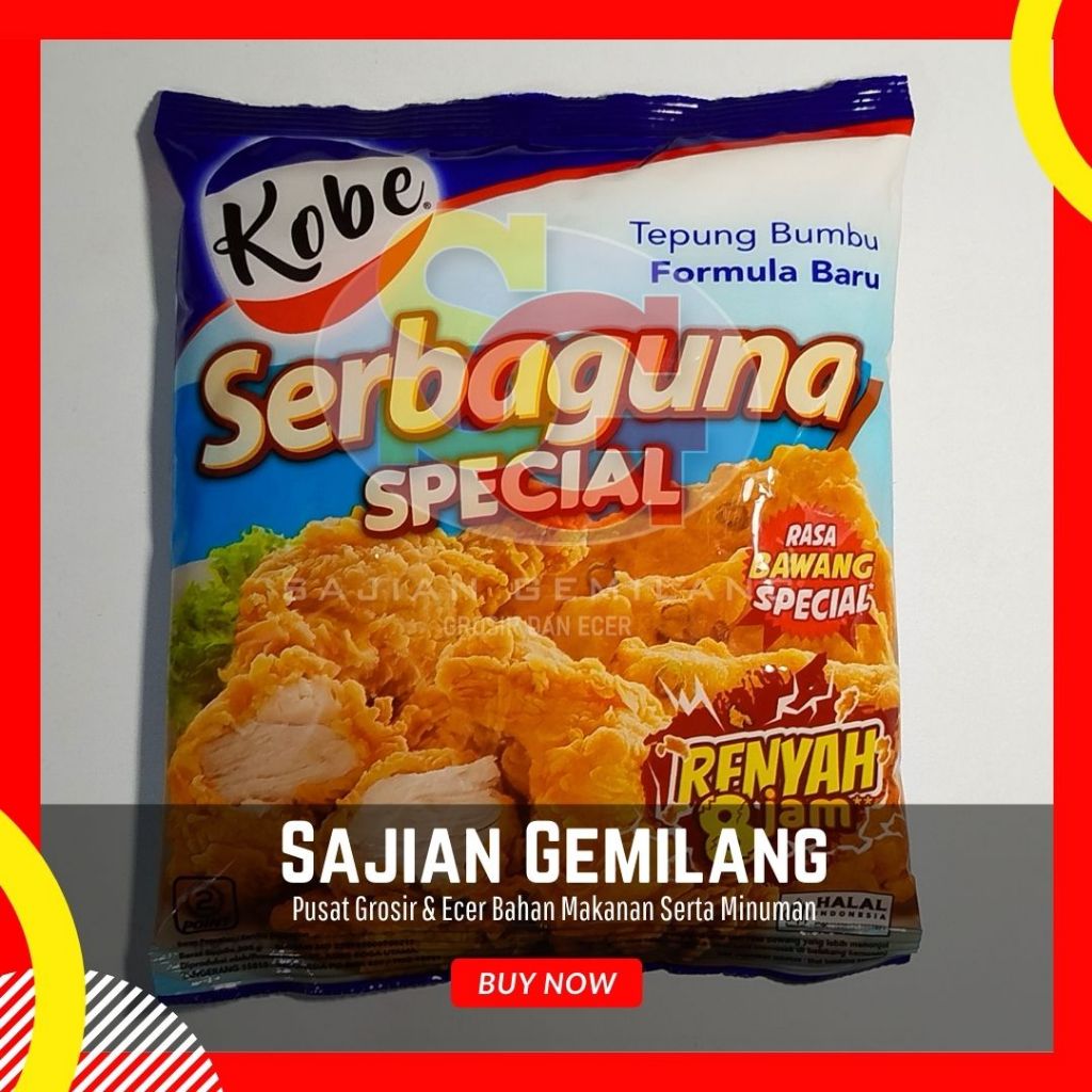 

Tepung Bumbu Kobe Serbaguna Rasa Bawang Special 70g - Grosir Sajian Gemilang