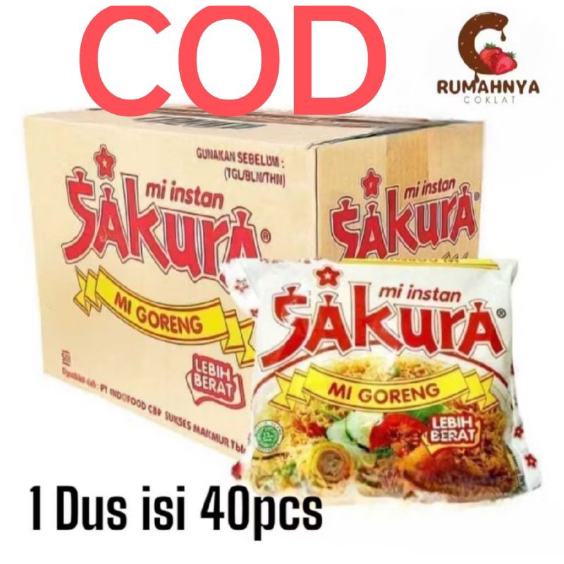 

MIE SAKURA / MIE GORENG 1 DUS(40bks)