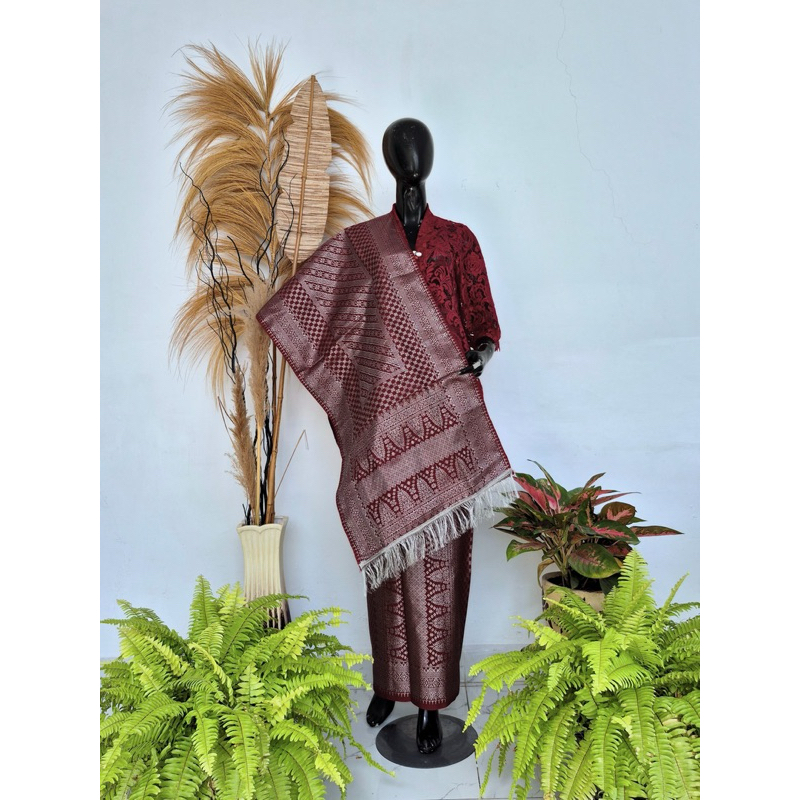 Songket Palembang Tenun Mesin