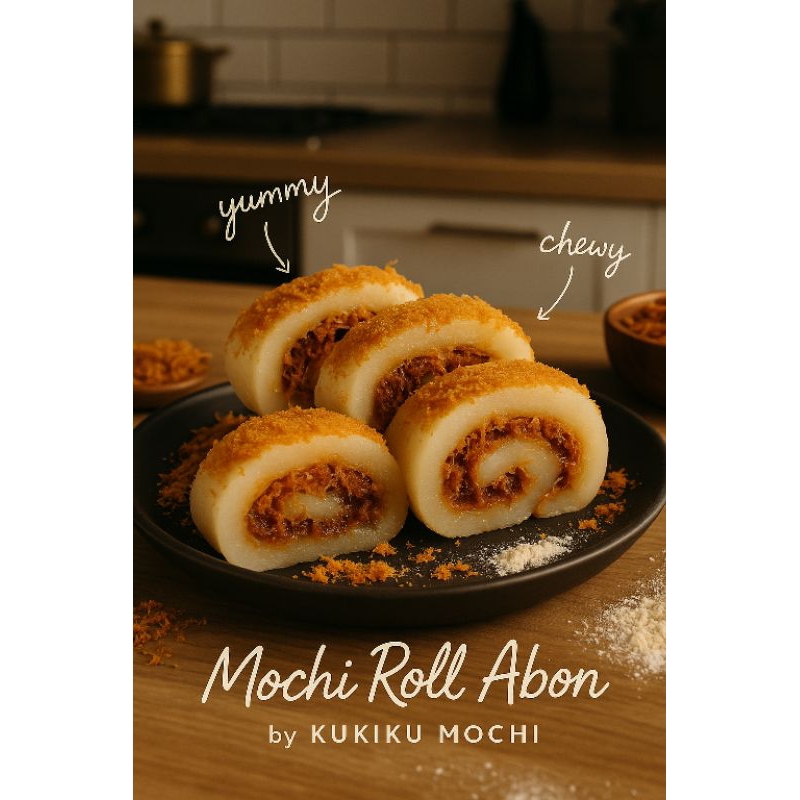 

Kue Mochi Roll Abon