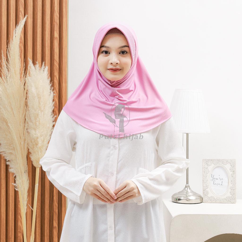 Hijab Sport Premium Bergo Hamidah Instan Pendek Jersey Pet Antem Hijab Olahraga Kerudung Terbaru Ova