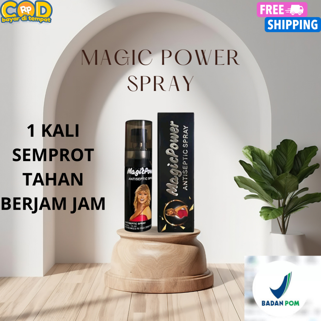 AMAN PRIVASI Magic Power 15 ml Antiseptic Spray Membersihkan Organ Intim Pria Wanita Anti Bakteri / 