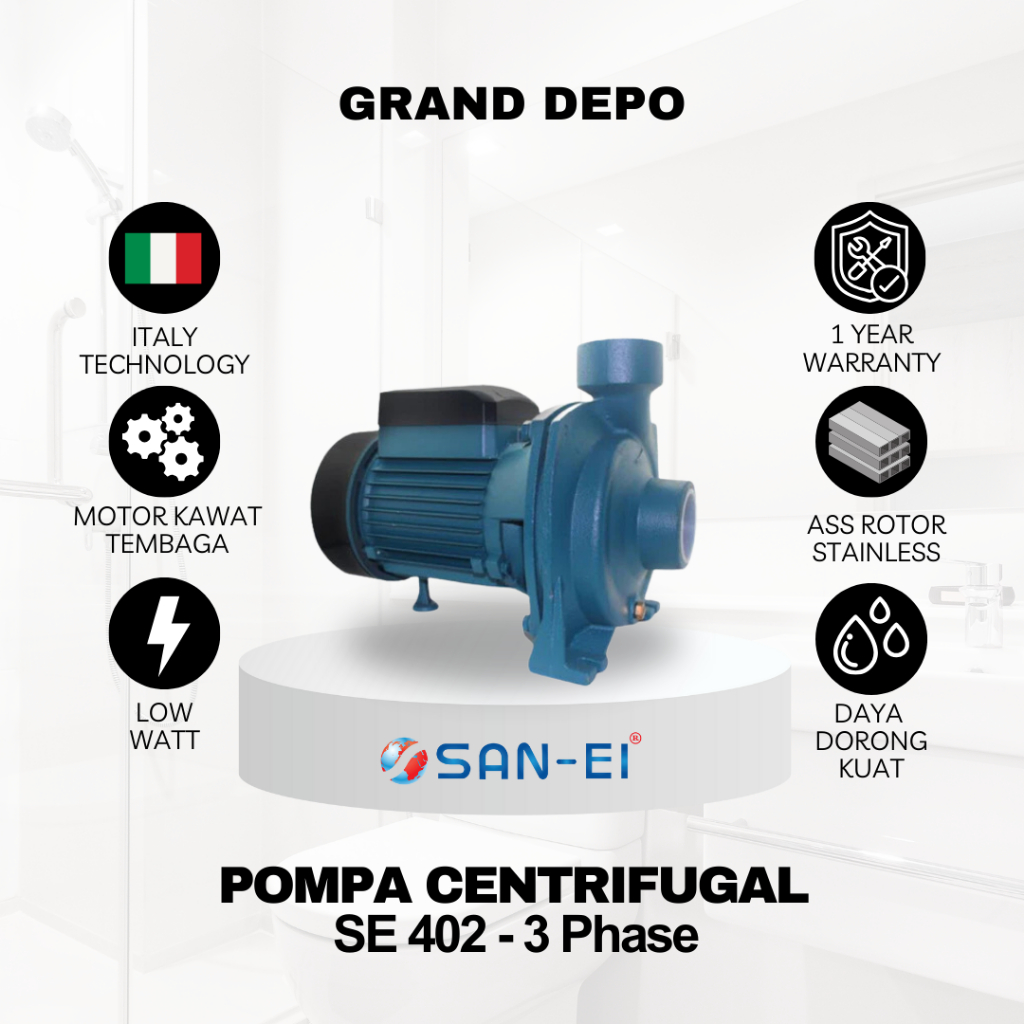 San Ei Pompa Air Centrifugal SE 402 - 3 Phase / Pompa Air Irigasi San Ei