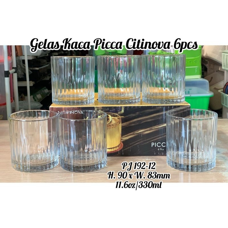 CITINOVA - GELAS KACA PICCA 6pcs