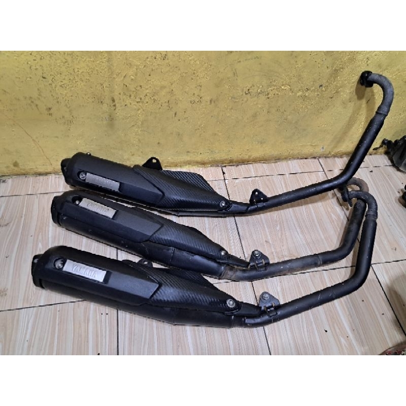 knalpot full set yamaha r15 v2 original copotan