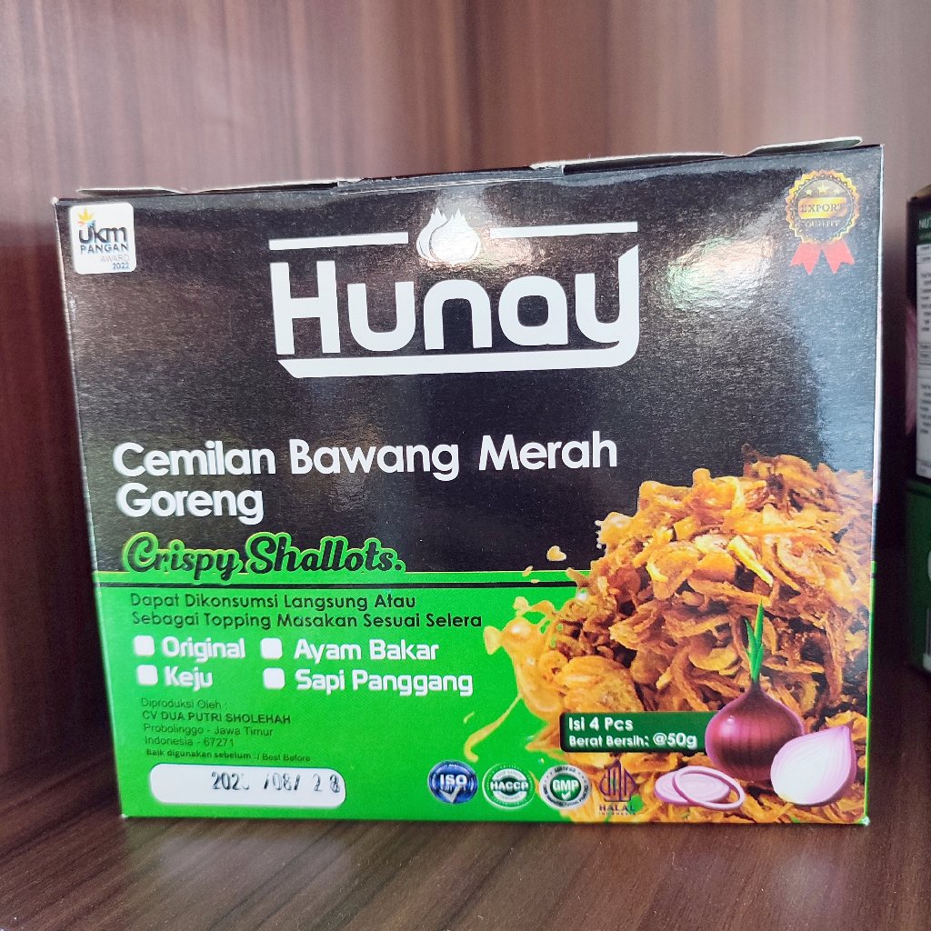 

Hunay Crispy Shallots Cemilan Bawang Merah Goreng