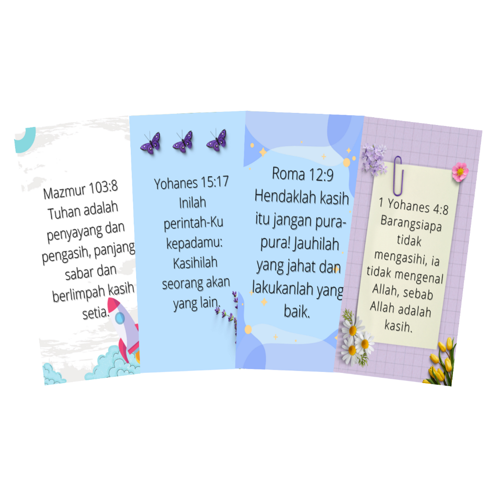 

Pembatas Buku dan Alkitab Dengan Ayat Emas Tema Cinta Dan Kasih Paskah Natal Ibadah Gereja