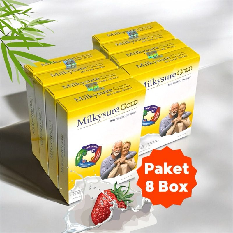 

Paket 8 Box Milkysure Gold Susu Kesehatan Tulang Sendi dan Osteoporosis