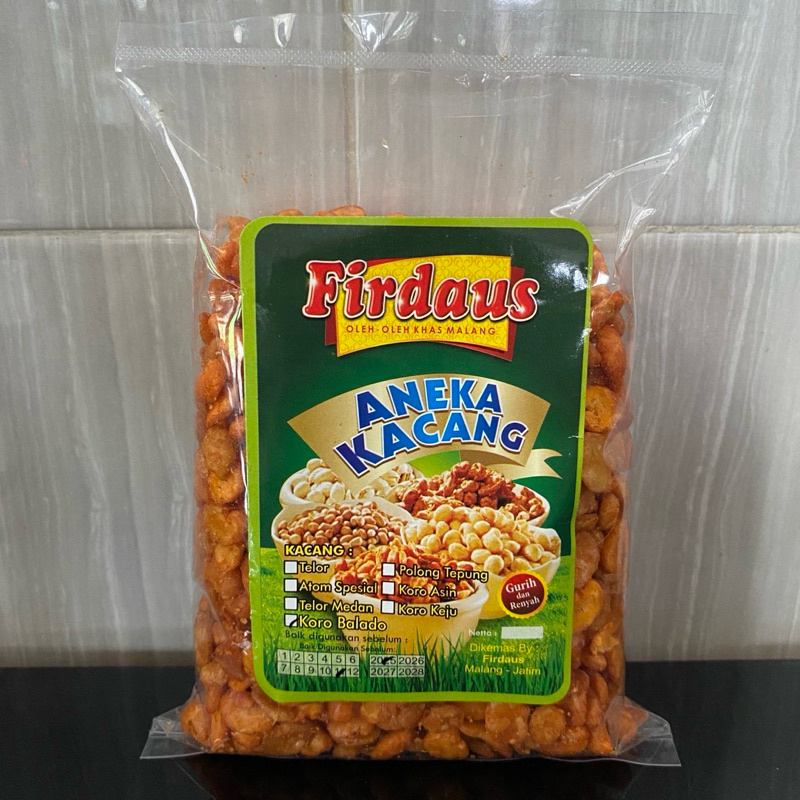 

Kacang koro merk Firdaus 330gr