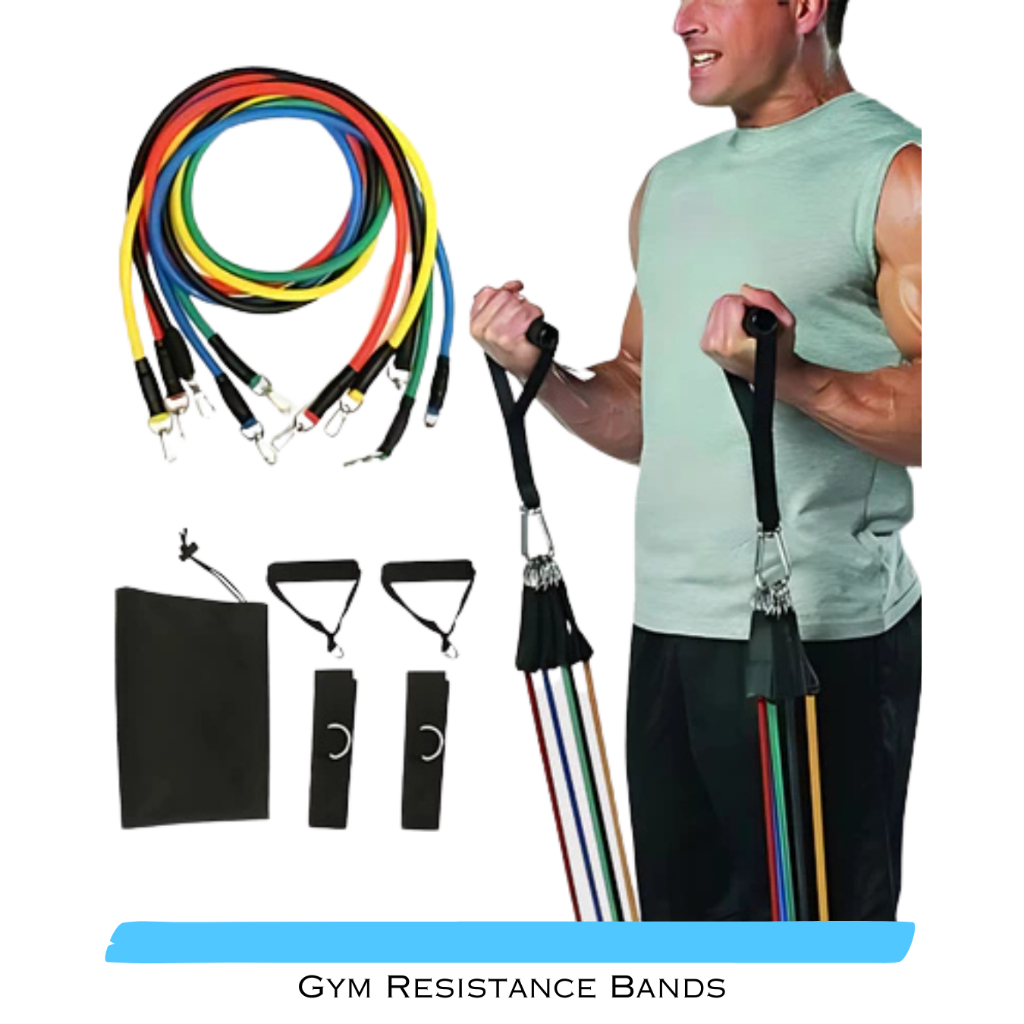 Gym Resistance Bands Olahraga Resistand Stretching Band Karet Alat Work Pilates Gym Set Sport