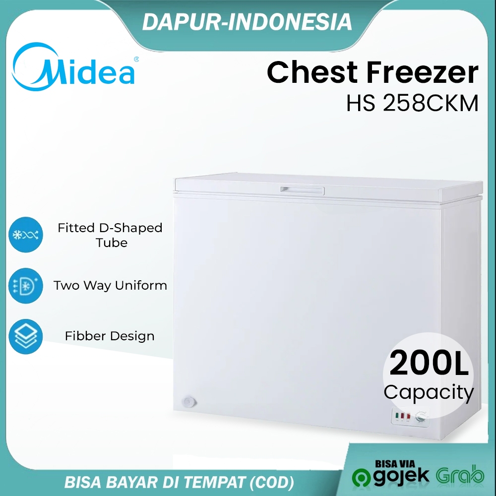 Freezer Box Chest Freezer Midea HS 258CKM Kapasitas 200 Liter