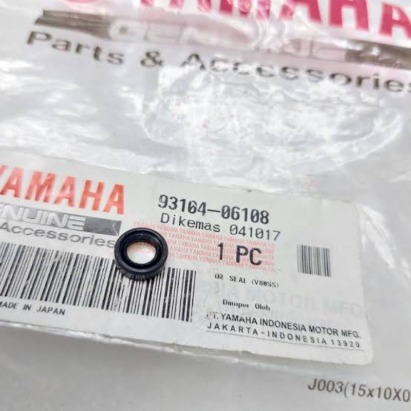 oil seal sil pompa oli samping FIZR F1ZR Force F1 93104-06108 asli original Yamaha YGP