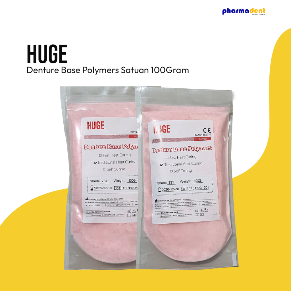 Pharmadent - Huge Denture Base Polymers Powder Acrylic [SATUAN]