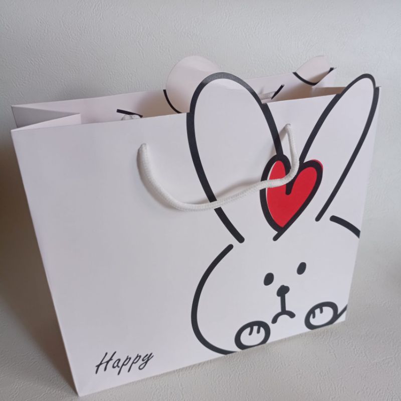 

paperbag import | paper bag premium | motif kelinci 2 | paperbag jogja