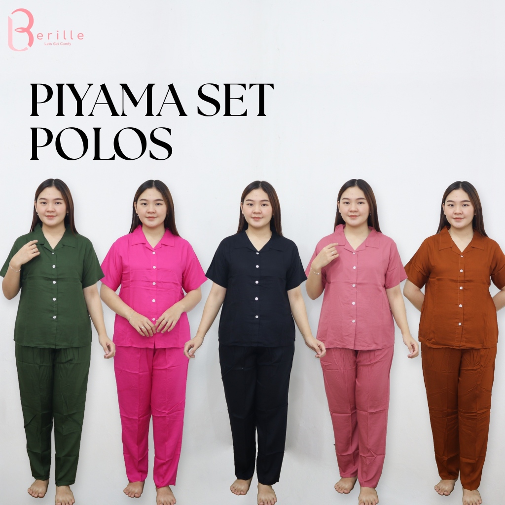 Piyama Set Celana Panjang Rayon Viscose Premium POLOS / Piyama Rayon Viscose /Piyama Wanita POLOS