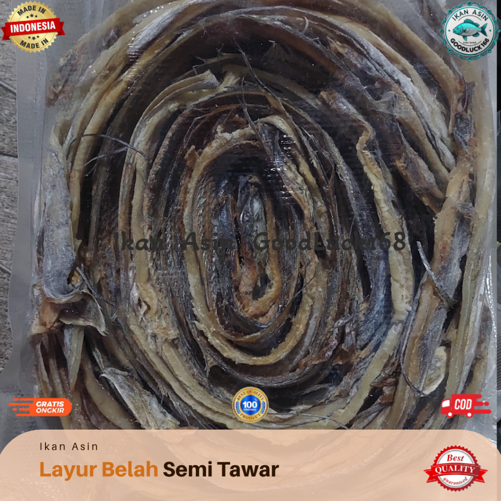 

Ikan Asin Layur Belah Semi Tawar Super