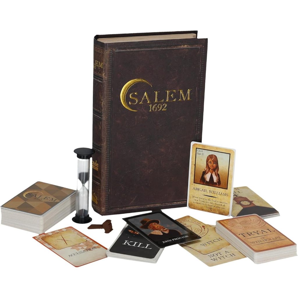 Salem 1692 - Facade Dark Cites Series Board Game of Strategy, Deceit, and Luck - Card Game for Teens