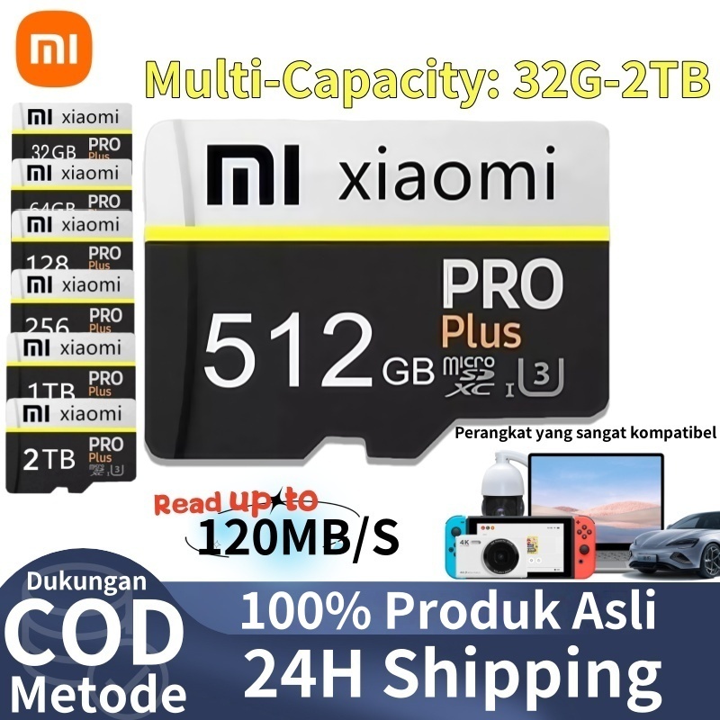 XIAOMI Memory Card SD Card 32GB 64GB 128GB 256GB 512GB 1TB High Speed Class10 SD/TF Flash Card 1TB F