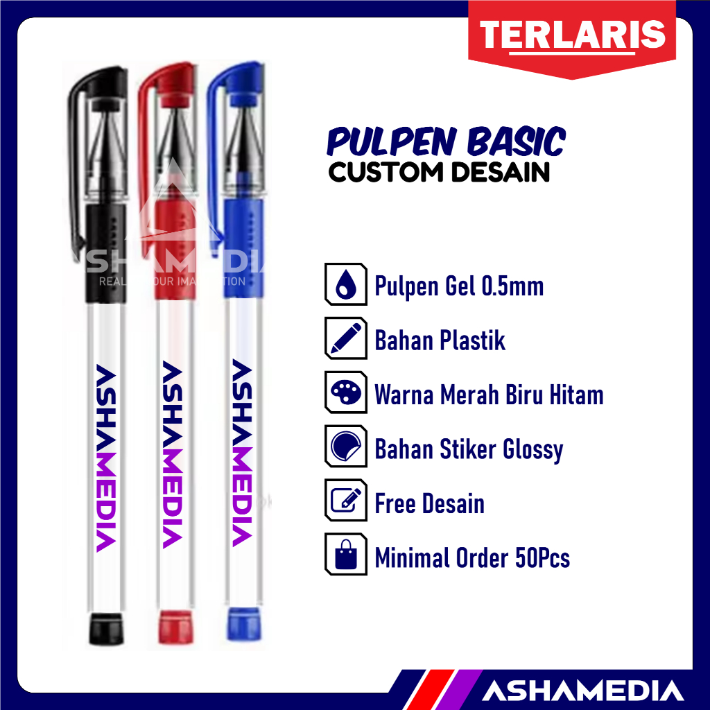 

Pulpen Promosi Souvenir Ekonomis | Bolpoin Custom Logo Tulisan| Cetak Ballpoint | Pena Lucu Pernikahan Warna Warni | Asha Media