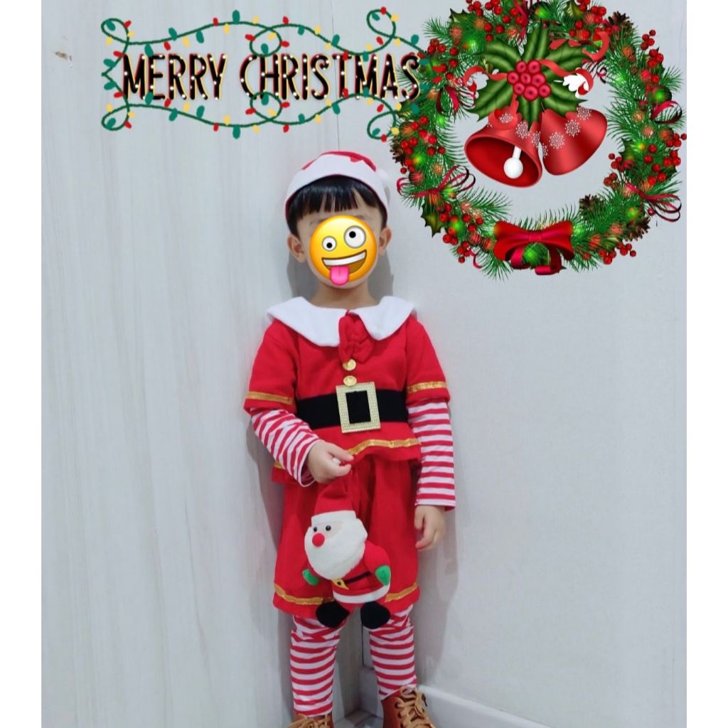 baju anak natal preloved , baju costum natal