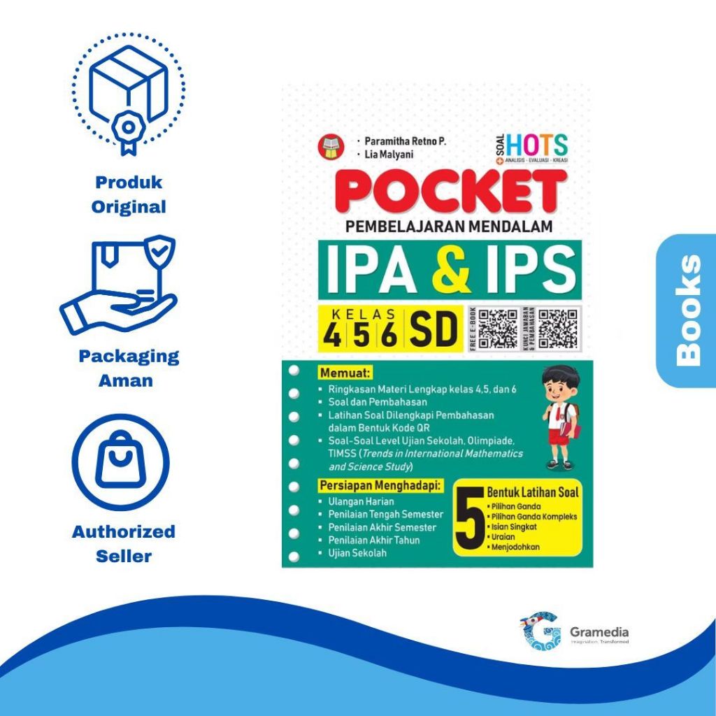 Gramedia Palembang - Pocket IPA & IPS SD Kelas 4 5 6