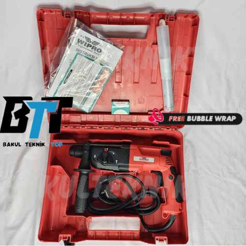 Wipro Mesin Bor Tembok beton SDS Rotary Hammer Wipro W6240 24mm -- Meisn bor bobok beton tembok ORI