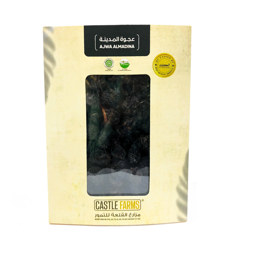 

Castle Farms Medium 1kg /Kurma Ajwa 1kg Asli 100% Original/Kurma Ajwa Original Premium/SHABANI.STORE