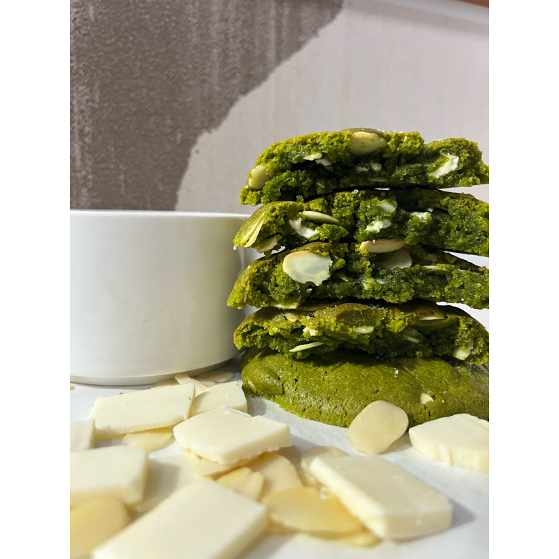 

Cookies Matcha Almond Premium | Homemade