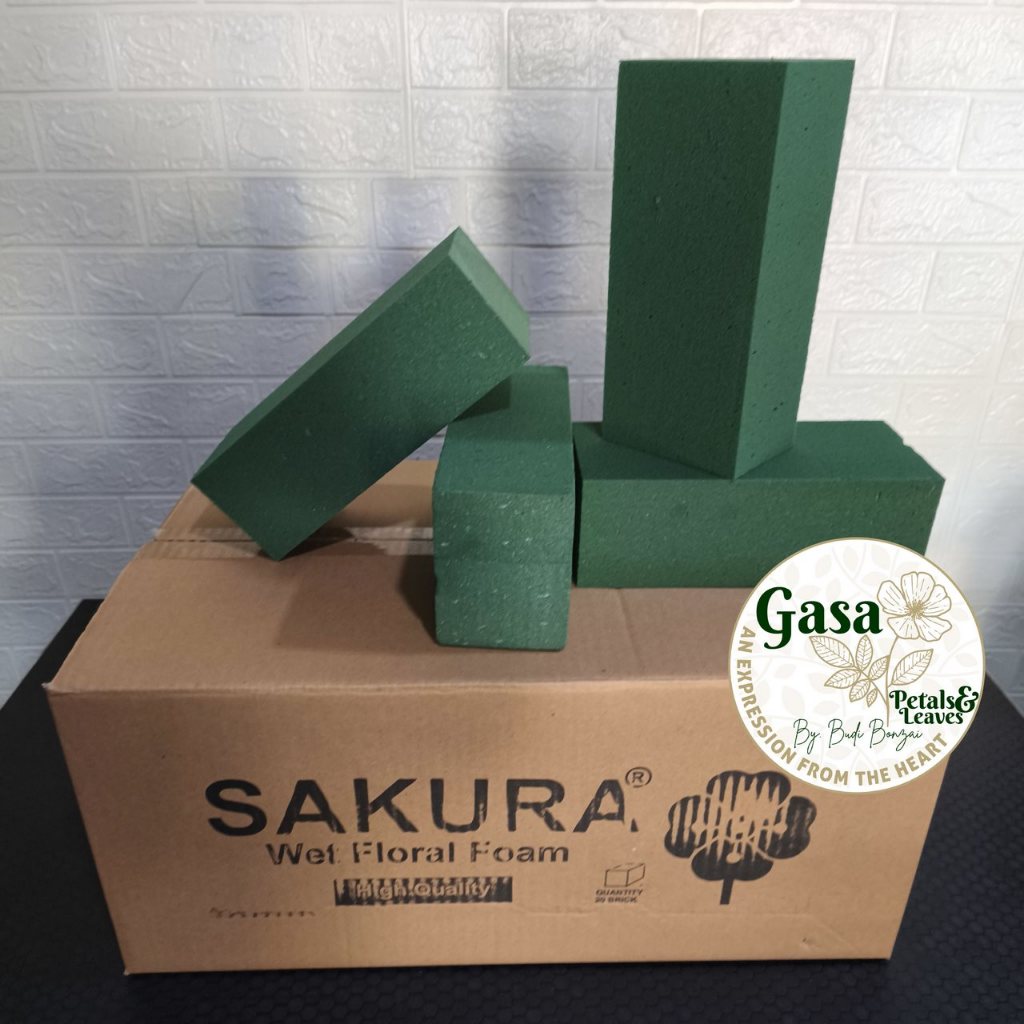 

SAKURA - Oasis Busa Basah / Wet Floral Foam - Kemasan Dus isi 20 Pcs