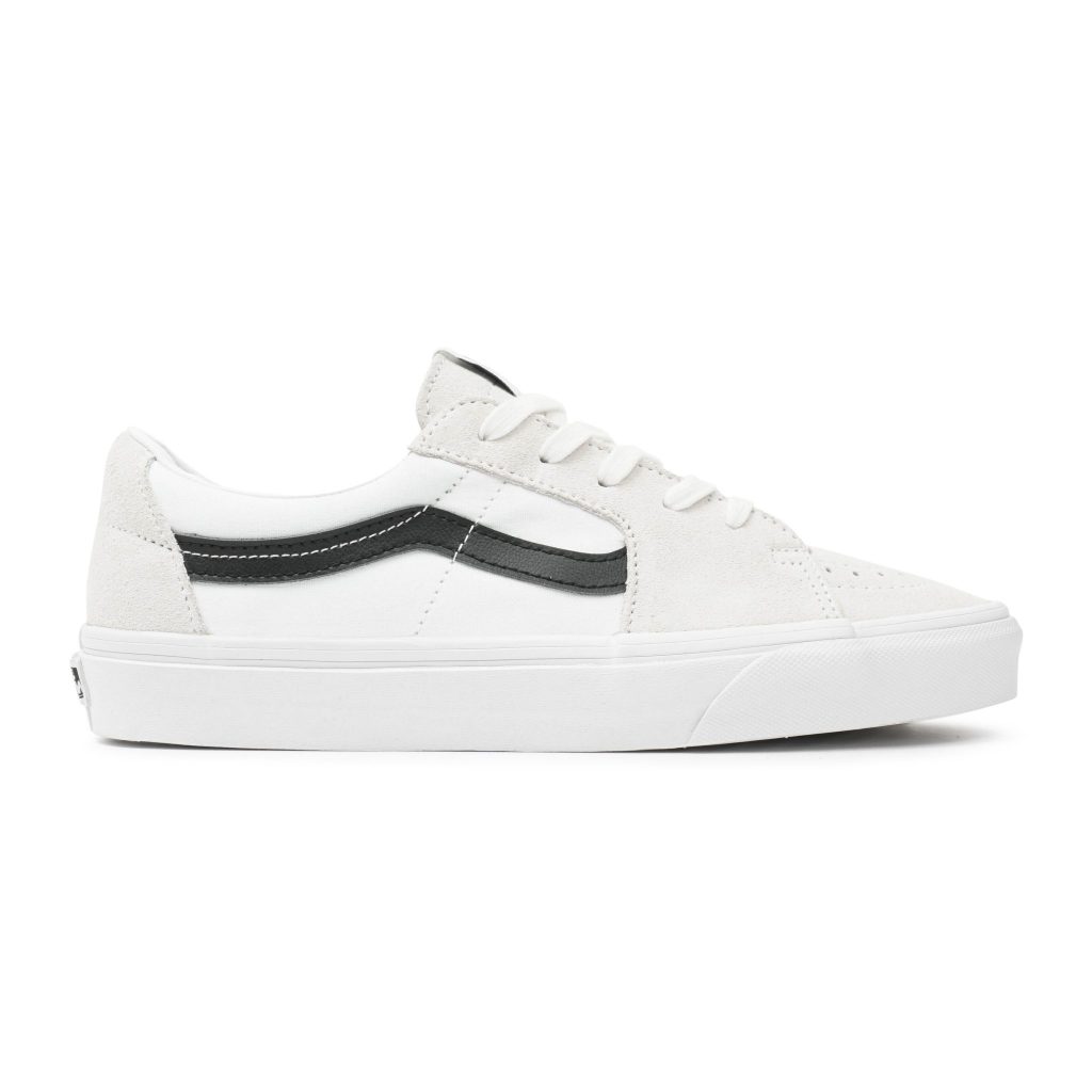 Vans Sk8-Low Contrast White Black Sneakers Pria