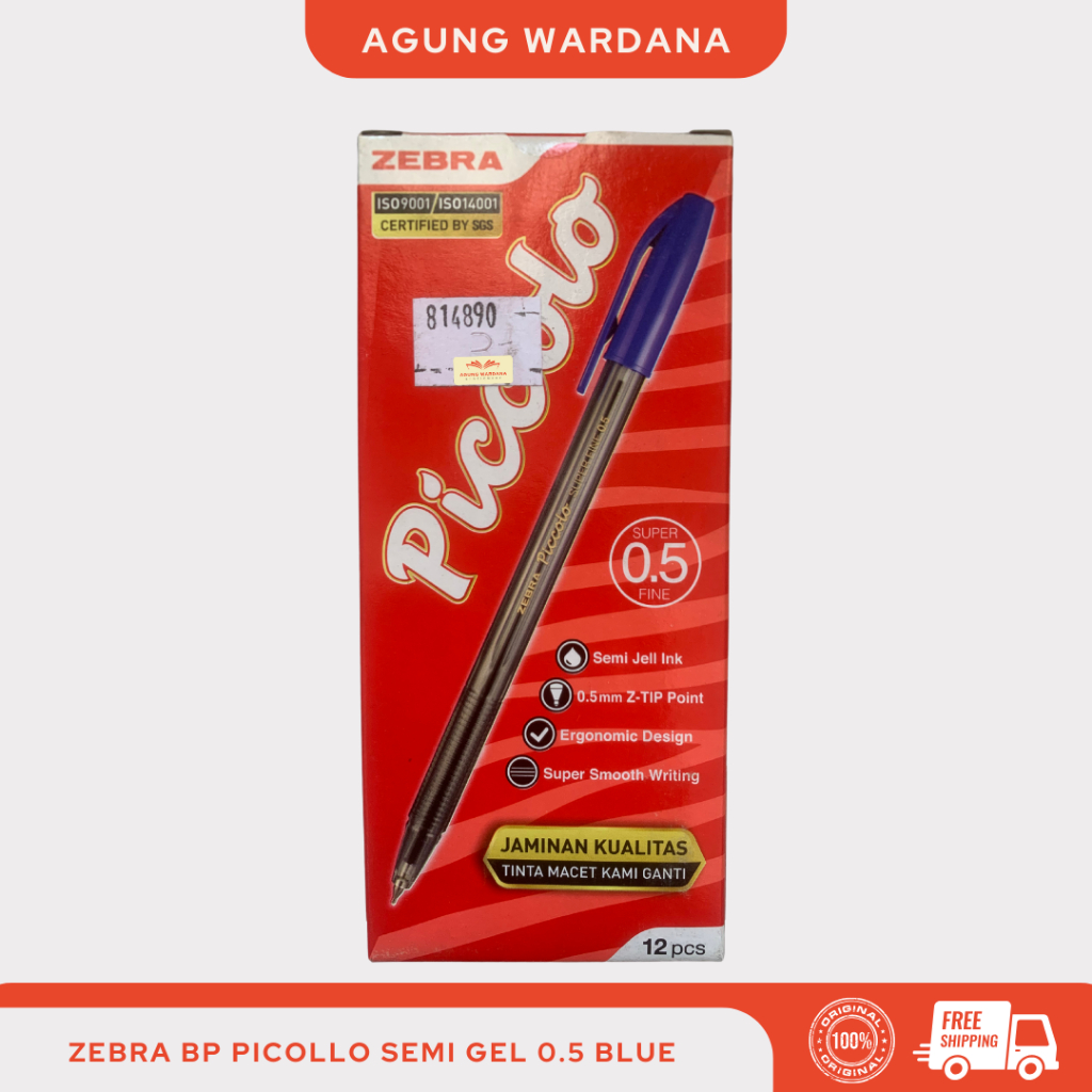 

BOLPOIN BIRU ZEBRA PICOLLO SEMI GEL 0.5 BLUE
